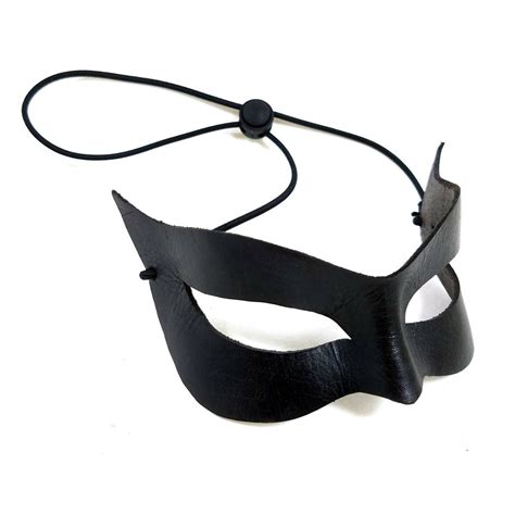 Black Leather Catwoman Mask Dominatrix Mask Fetish Mask Etsy