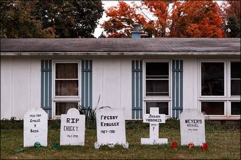 About 10% of these are party masks, 0% are event & party supplies. Halloween Decorations | Tombstones for Michael Myers ...