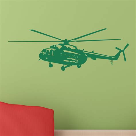 Helicopter Wall Sticker Decal World Of Wall Stickers