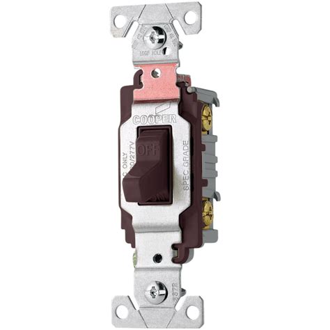 Shop Cooper Wiring Devices 20 Amp Brown Double Pole Light Switch At