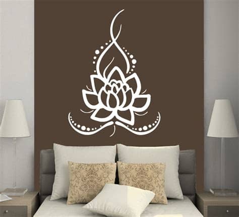 Amazon's choice for yoga decorations for home. Wall Decals Yoga Lotus Indian Buddha Decal Vinyl Sticker ...