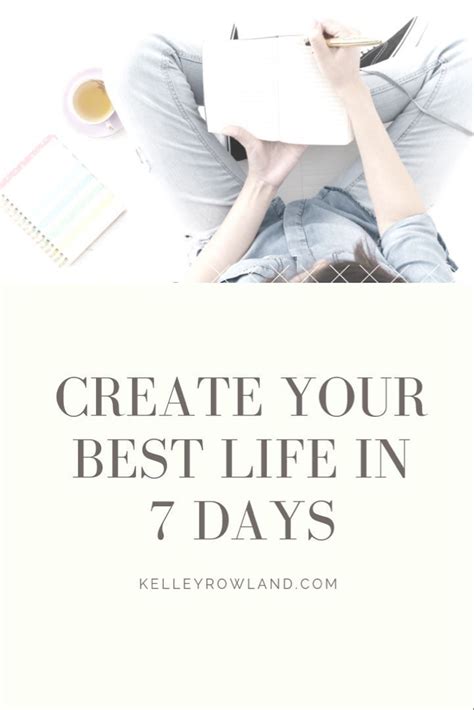 Create Your Best Life In 7 Days Find A Life Coach Life Motivation