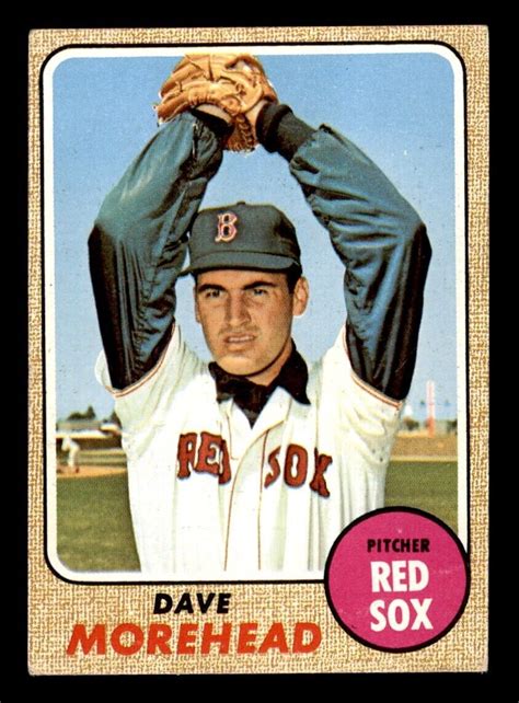 1968 Topps Baseball 212 Dave Morehead Vg E3 Ebay