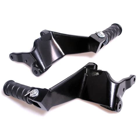 Black Rear Passenger Footpegs Footrest For Victory Vegas Kingpin 2004 2012 In Foot Rests From