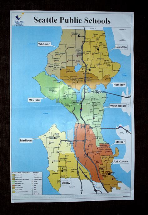 Boundary And Campus Location Map Seattle Wa Public School Flickr