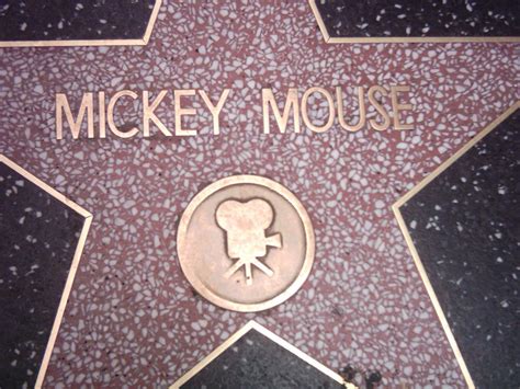 Mickey Mouse Hollywood Walk Of Fame Hollywood Boulevard Hollywood