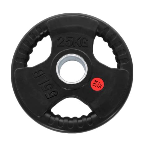 Plates Black 15kg Bodymax Olympic Rubber Bumper Weight Disc Plate