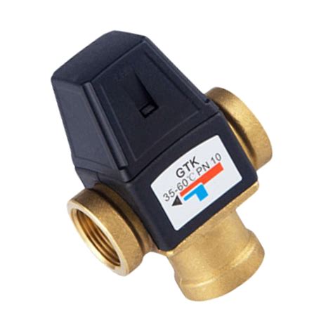 Ttp thermostatic valves use the principle of expanding wax. 3-way Thermostatic Mixing Valve Solar Water Heater Mixer ...