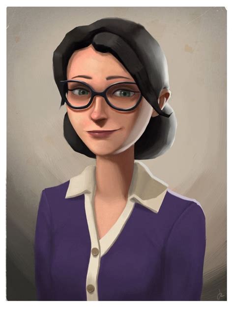 Miss Pauling Portrait By Wnses On Deviantart Team Fortress Team