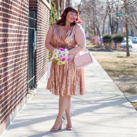 Plus Size Valentines Style Pink Sequin Cocktail Dress From Sydneys Closet