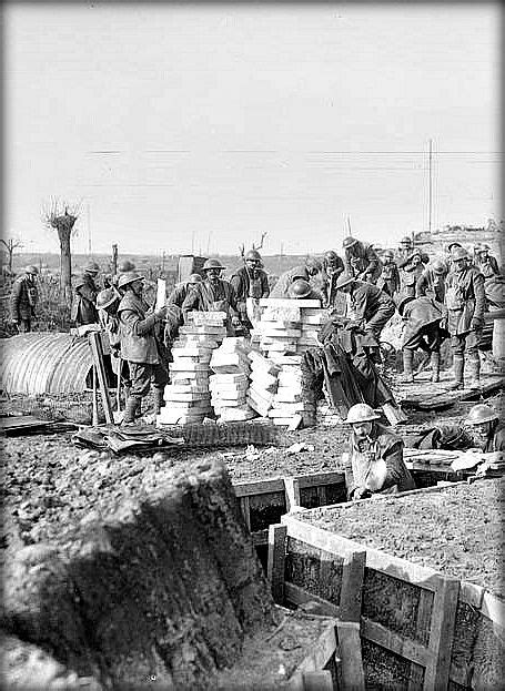 Wwi 18 Feb 1918 Troops Of The Royal Engineers Constructing Reserve