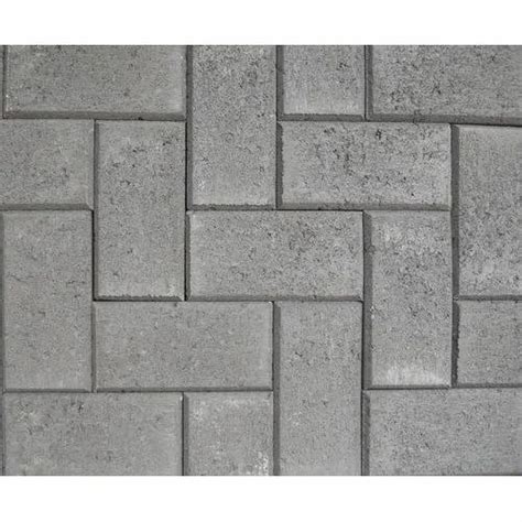Grey Heavy Duty Concrete Interlocking Paver For Landscaping Thickness