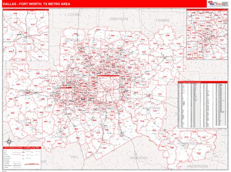 Dallas Texas Zip Code Map