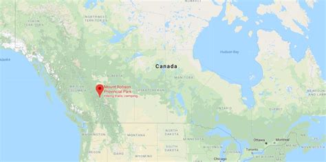 Where Is Mount Robson Provincial Park On Map Of Canada