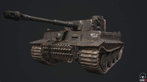 3d Model Tiger 1 Tank Pbr Ready Vr Ar Low Poly Cgtrader