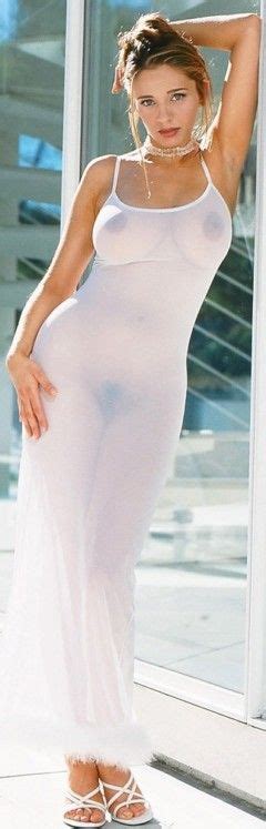 Long White See Through Dress Very Sexy Nudeshots