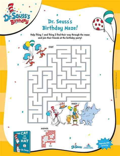 Free Printable Dr Seuss Activities For Kindergarten Printable Form