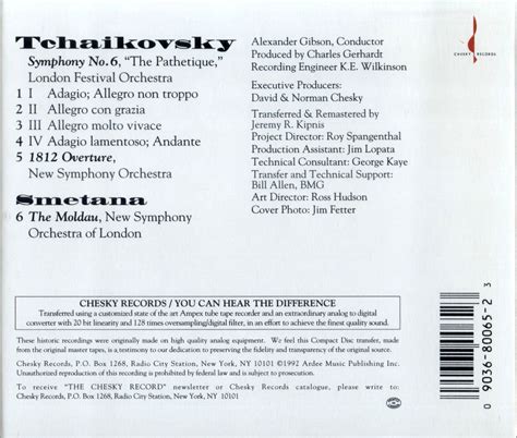Alexandergibson Tchaikovskysymphonyno6 │ Hi Res Usb Pendrive 0233
