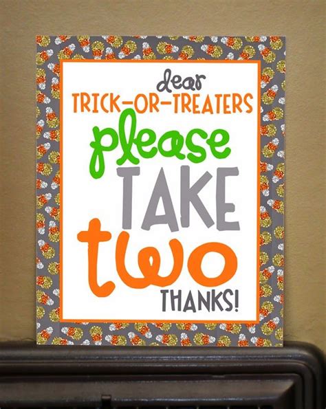 Free Printable Halloween Candy Sign