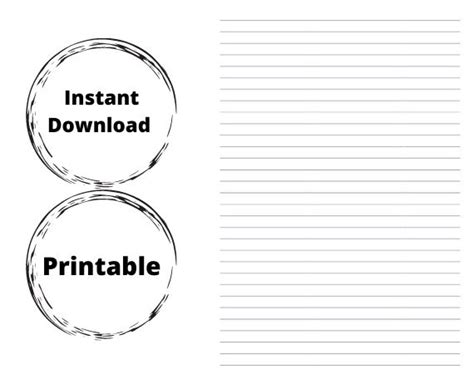 Printable Digital Writing Paper A4 85x11 Lined And Unlined Search