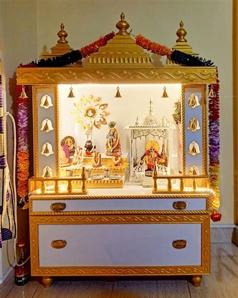 Pin By Shilpa Shetty On Puja Room Temple Decor Pooja Room Design