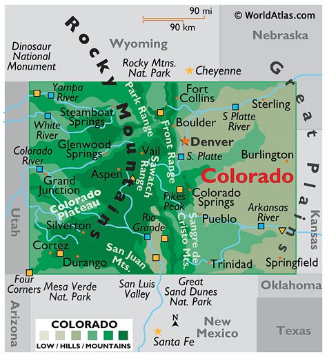 Printable Detailed Map Of Colorado