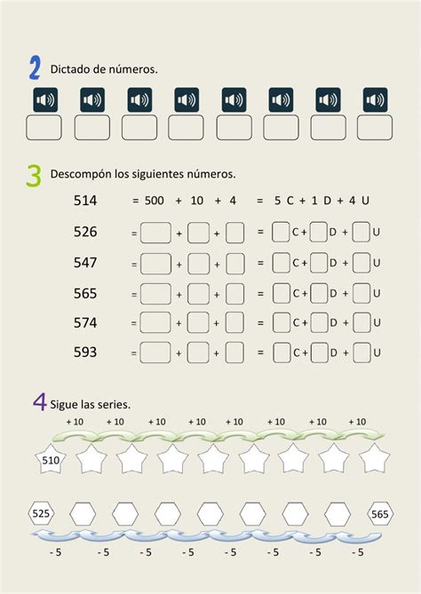 The Numbers And Symbols In Spanish Are Shown On This Page Which Shows