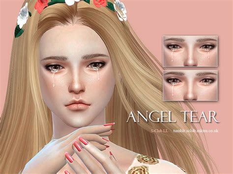 S Clubs Angel Tear For Men And Women Sims Sims 4 Sims Cc