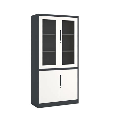 Wholesale Office Cabinet 2 Swing Glass Door Steel Cabinet Steel Cupboard With 4 Shelves View