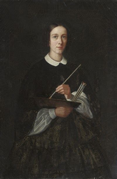 English School 19th Century Self Portrait Of A Female Artist
