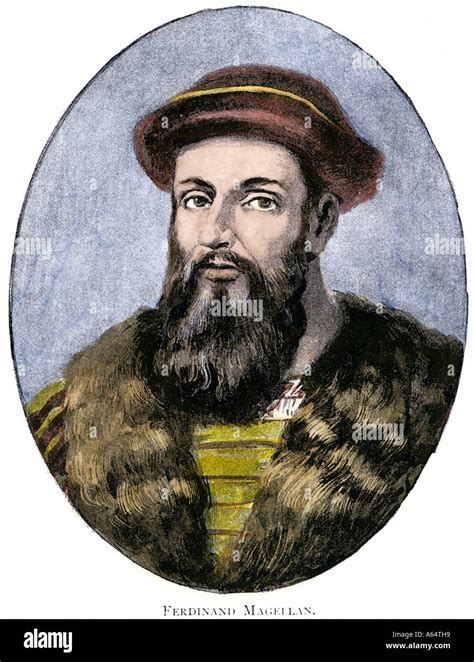 Portugiesische Entdecker Ferdinand Magellan Deren Expedition Zuerst