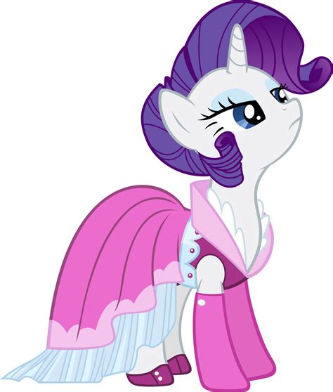 Rarity In A Fancy Dress And A Fancy Mane Style My Little Pony