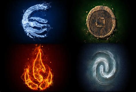 Avatar The Last Airbender Four Elements By Justmia456 On Deviantart