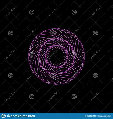 Illustration Simple Radial Mandala Style Rendering Abstract Circular