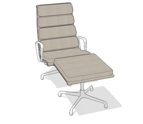 Lounge Chair Detail Elevation 3d Model Layout Sketch Up File Cadbull