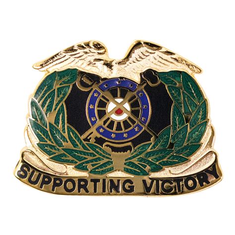 Army Supporting Victory Quartermaster Regimental Corps Crest - Vanguard