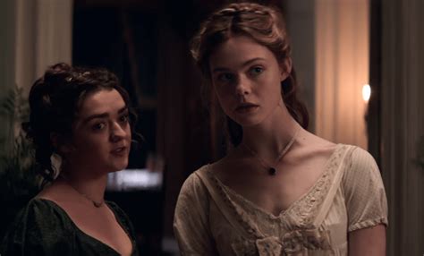 The mary shelley trailer features elle fanning recreating the life of the author who gave the world frankenstein. Mary Shelley trailer screenshot Elle Fanning Maisie Williams