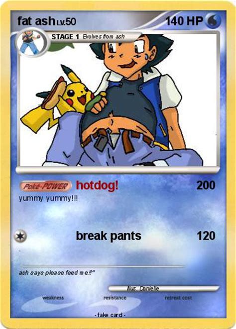 Pokémon Fat Ash 9 9 Hotdog My Pokemon Card