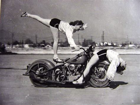 Amazing Vintage Photos Of Female Motorcycle Stunt Riders ~ Vintage Everyday