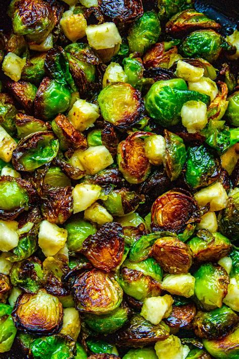 Crispy Roasted Brussel Sprouts With Banana And Lime Braised Deglazed