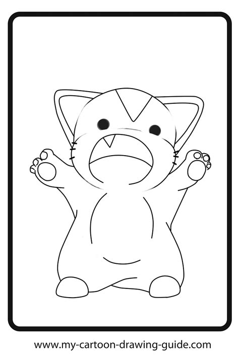 Anime Cute Cat Coloring Pages Cute Animals Pictures To Color And