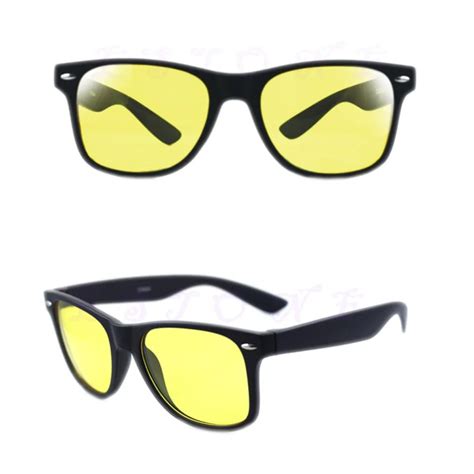 unisex yellow lenses night vision glasses driving glasses in men s night vision glasses from