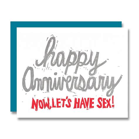 Happy Anniversary Now Lets Have Sex 4x5 Etsy