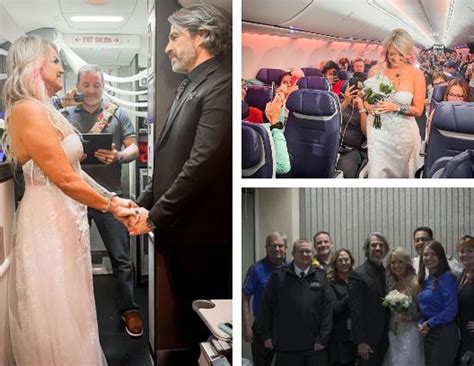 an oklahoma couple gets married on an airplane in texas