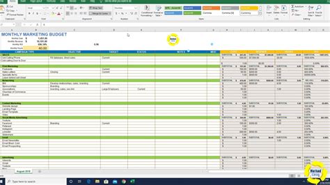 Cleaning Business Budget Template