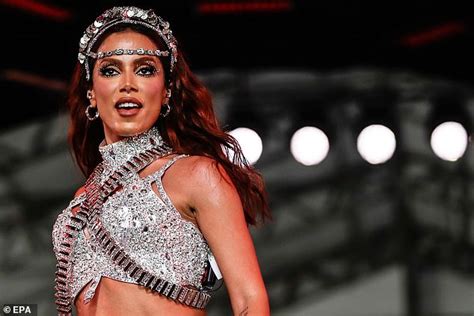 Anitta Sparkles In Sexy Silver Samba Outfit While Performing In Rio De Janeiro As Part Of Her