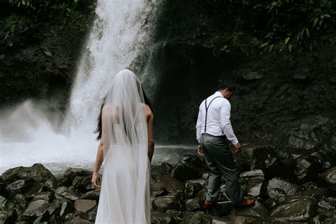 Intimate Costa Rica Wedding At La Paz Waterfall Paige Nelson Photography