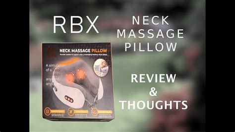 Rbx Neck Massage Pillow Review And Thoughts Youtube
