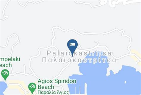 Odysseus Hotel Paleokastritsa Corfu Karte Kerkira Ionian Islands