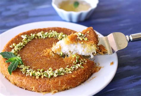 Vegan Kunafa Knafeh Kanafeh Kanafa Arabic Mediterranean Dessert Sweet